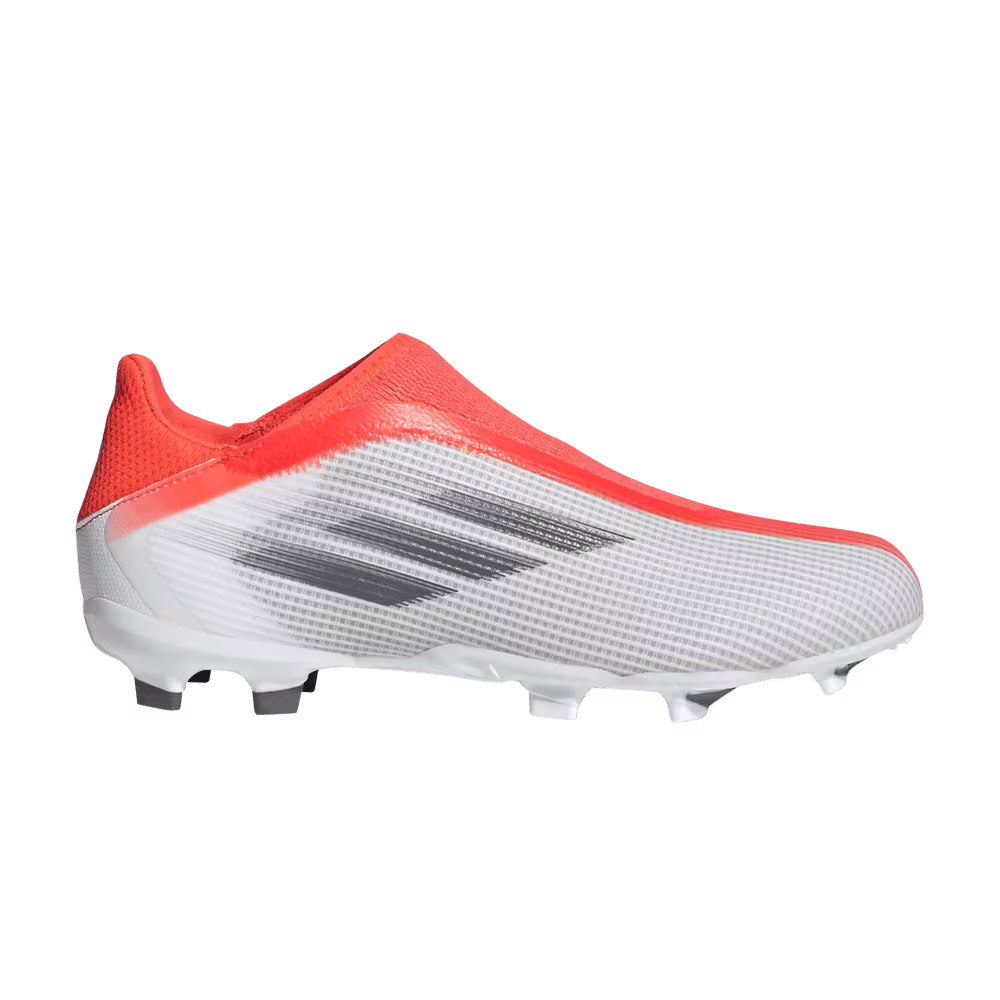Adidas X Speedflow.3 Laceless FG J White Solar Red