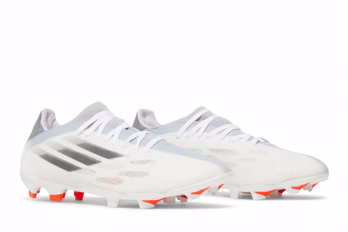 Adidas X Speedflow.3 FG White Solar Red, view 9
