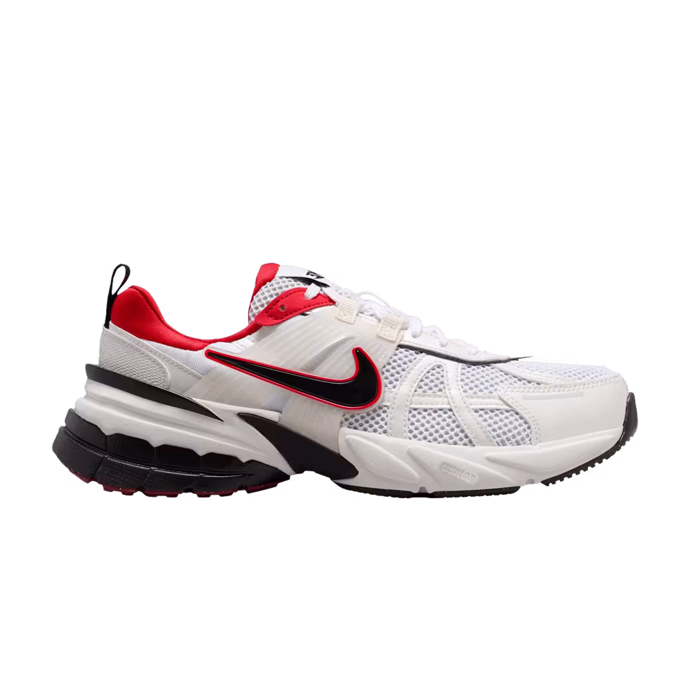 Nike Women's V2K Run Metallic Summit White University Red