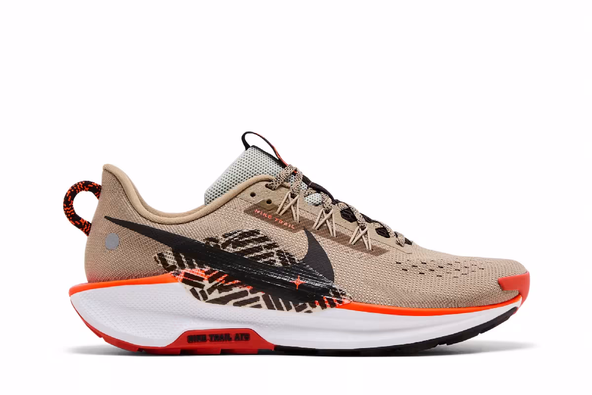 Nike Pegasus Trail 5 GS Khaki Hyper Crimson, view 2