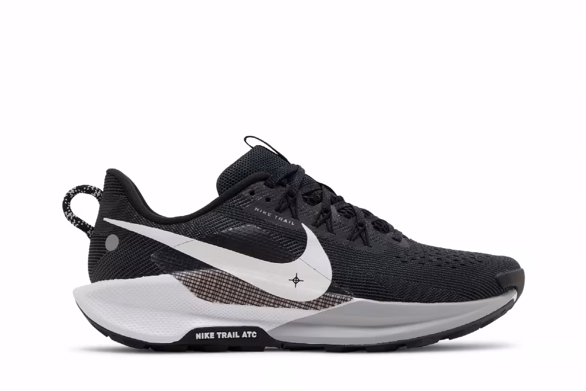 Nike Pegasus Trail 5 Black White, view 2