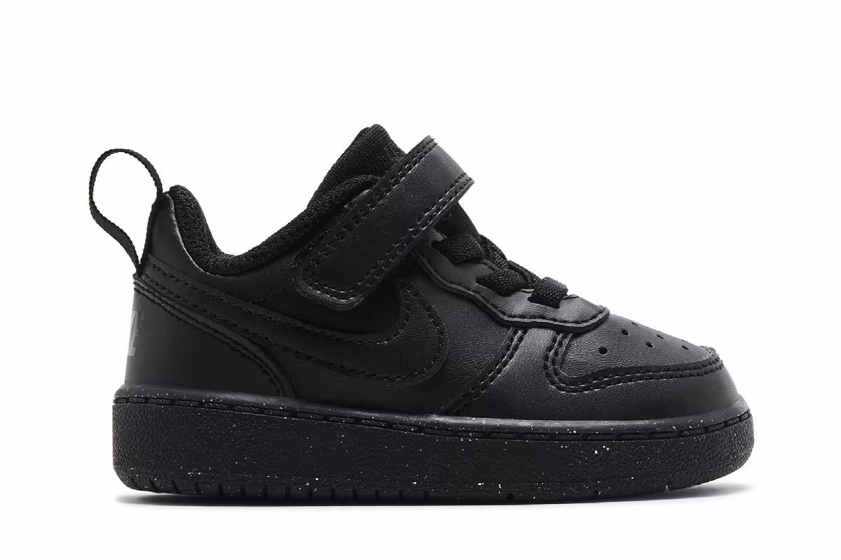 Nike Court Borough Low Recraft TD Triple Black, view 2