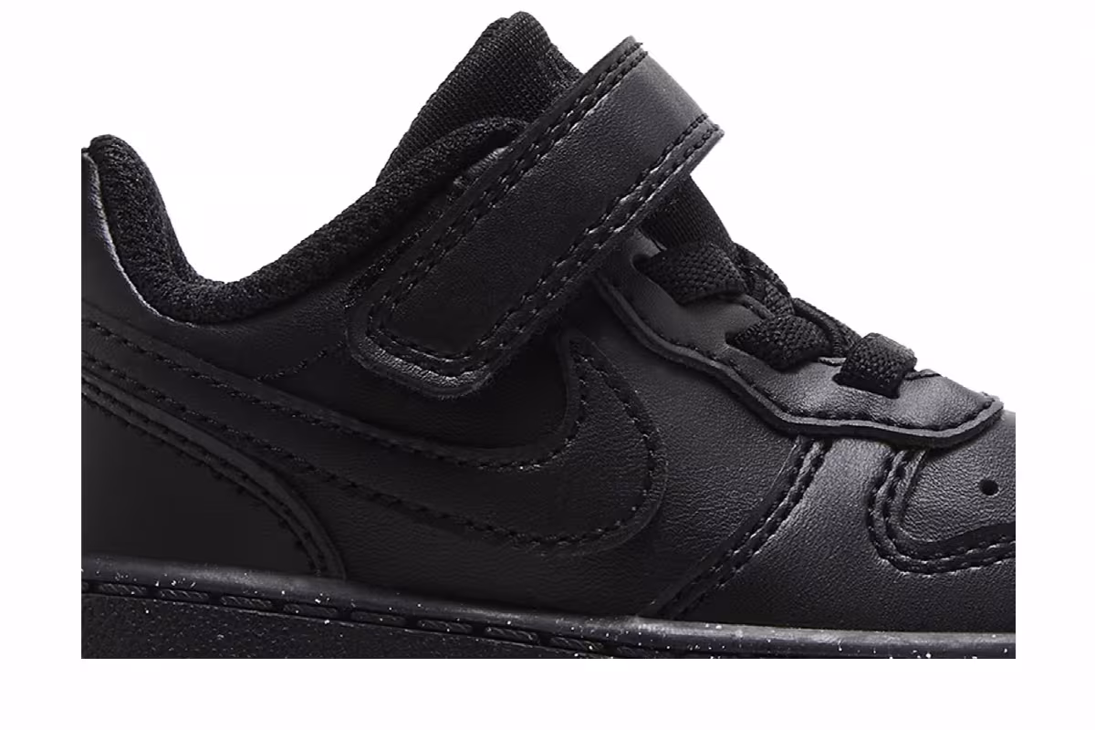Nike Court Borough Low Recraft TD Triple Black, view 3