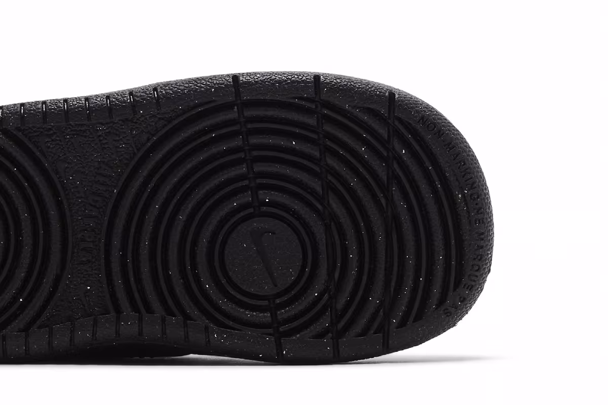Nike Court Borough Low Recraft TD Triple Black, view 6