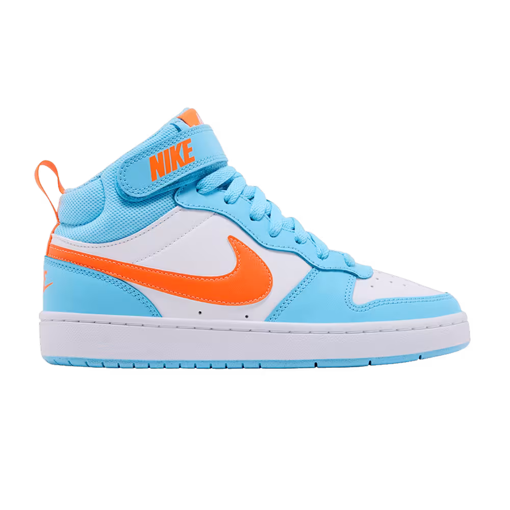 Nike Court Borough Mid 2 GS Aquarius Blue Total Orange