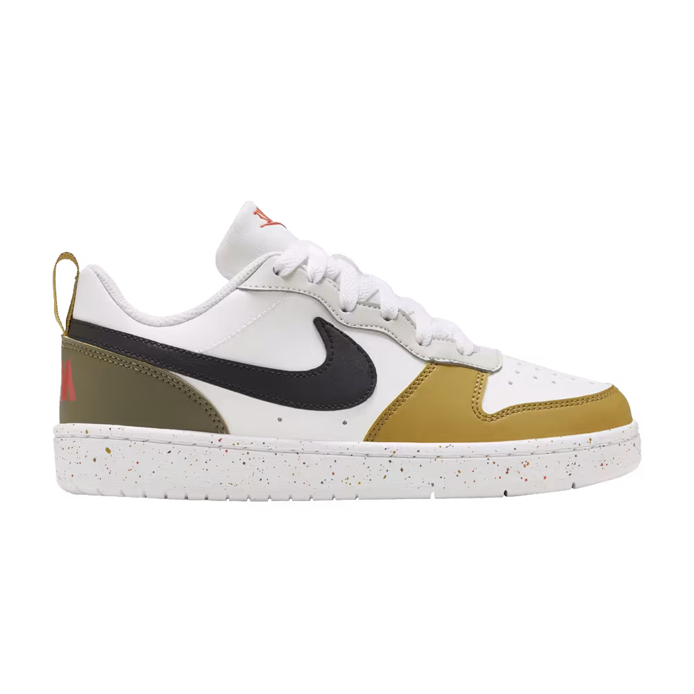 Nike Court Borough Low Recraft GS White Olive Tan