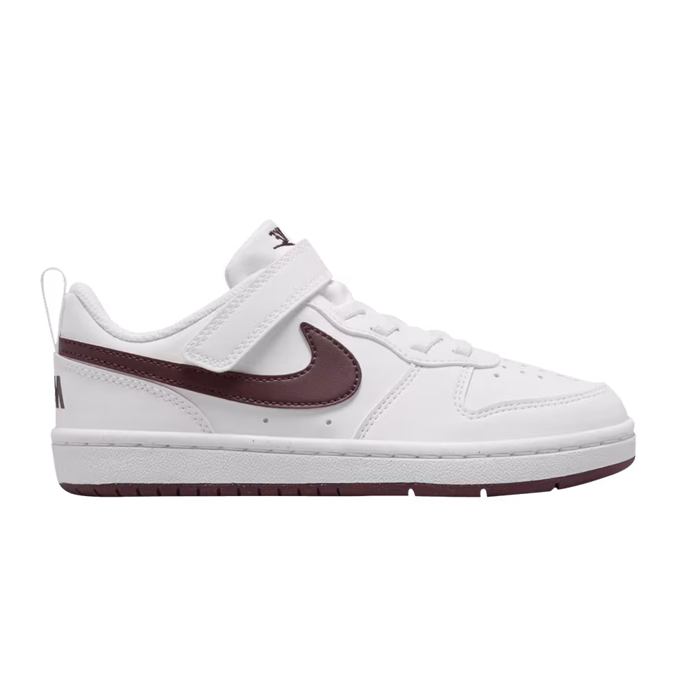Nike Court Borough Low Recraft PS White Burgundy Crush