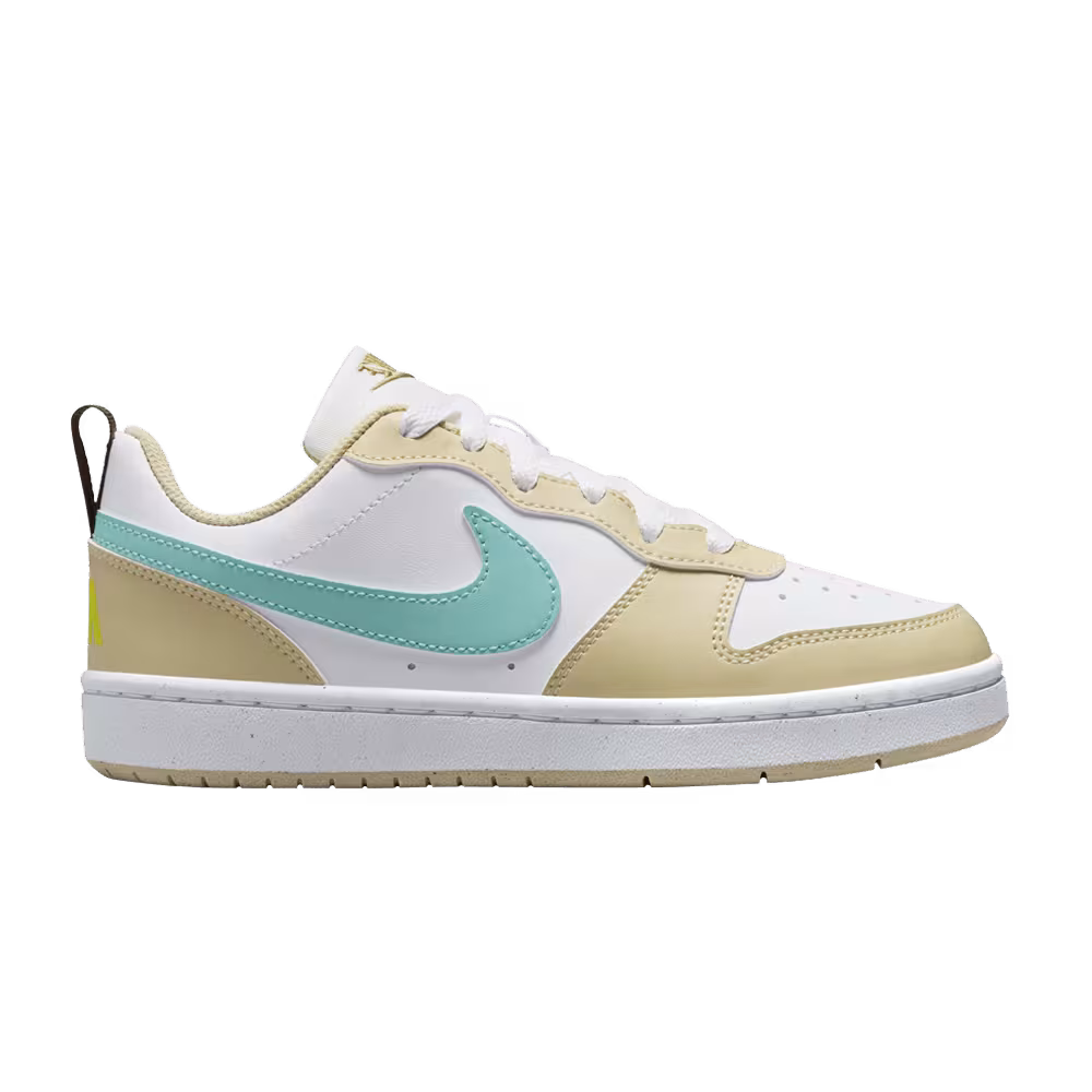 Nike Court Borough Low Recraft GS Gold Frost Green