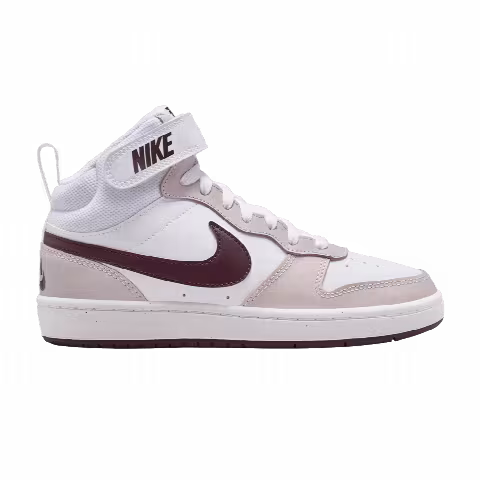 Nike Court Borough Mid 2 GS 'Platinum Violet Burgundy Crush'