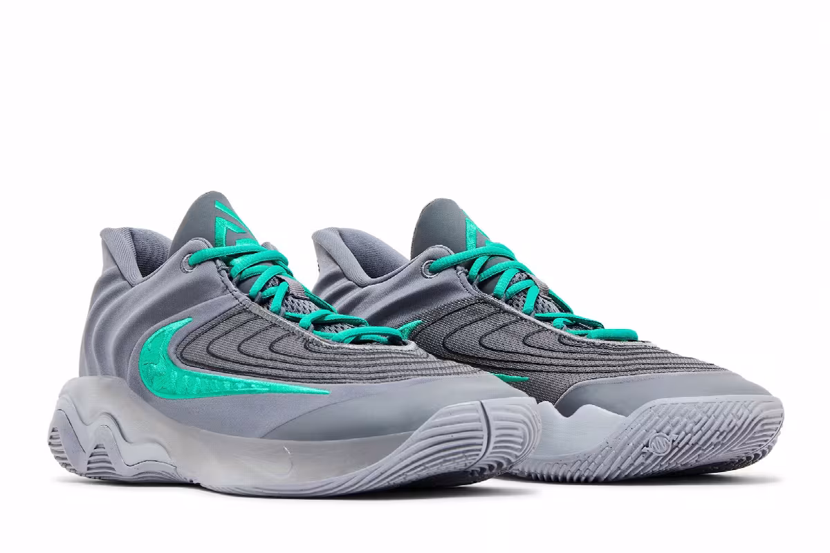 Nike Giannis Immortality 4 Smoke Grey Stadium Green, view 9