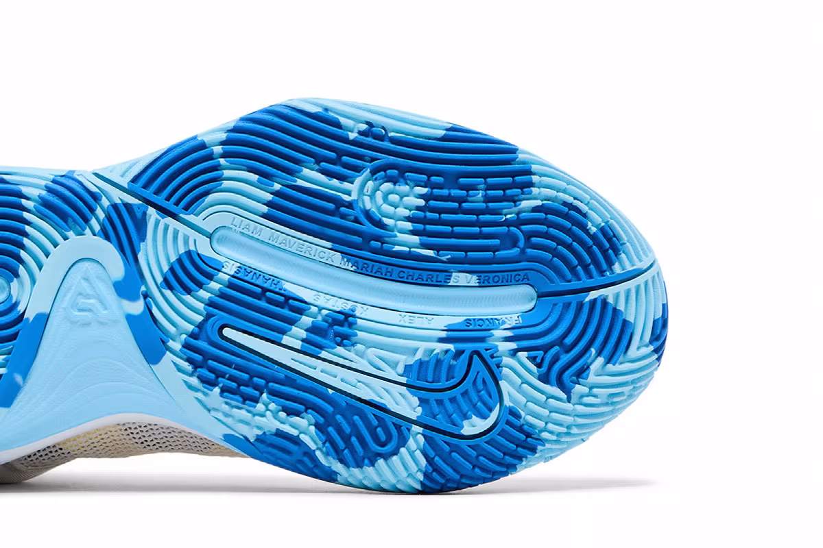 Nike Giannis Immortality 3 White Light Photo Blue, view 6
