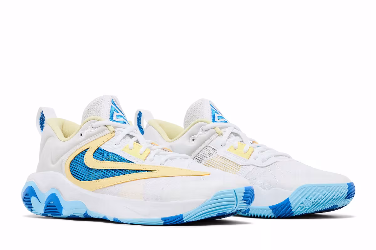 Nike Giannis Immortality 3 White Light Photo Blue, view 9