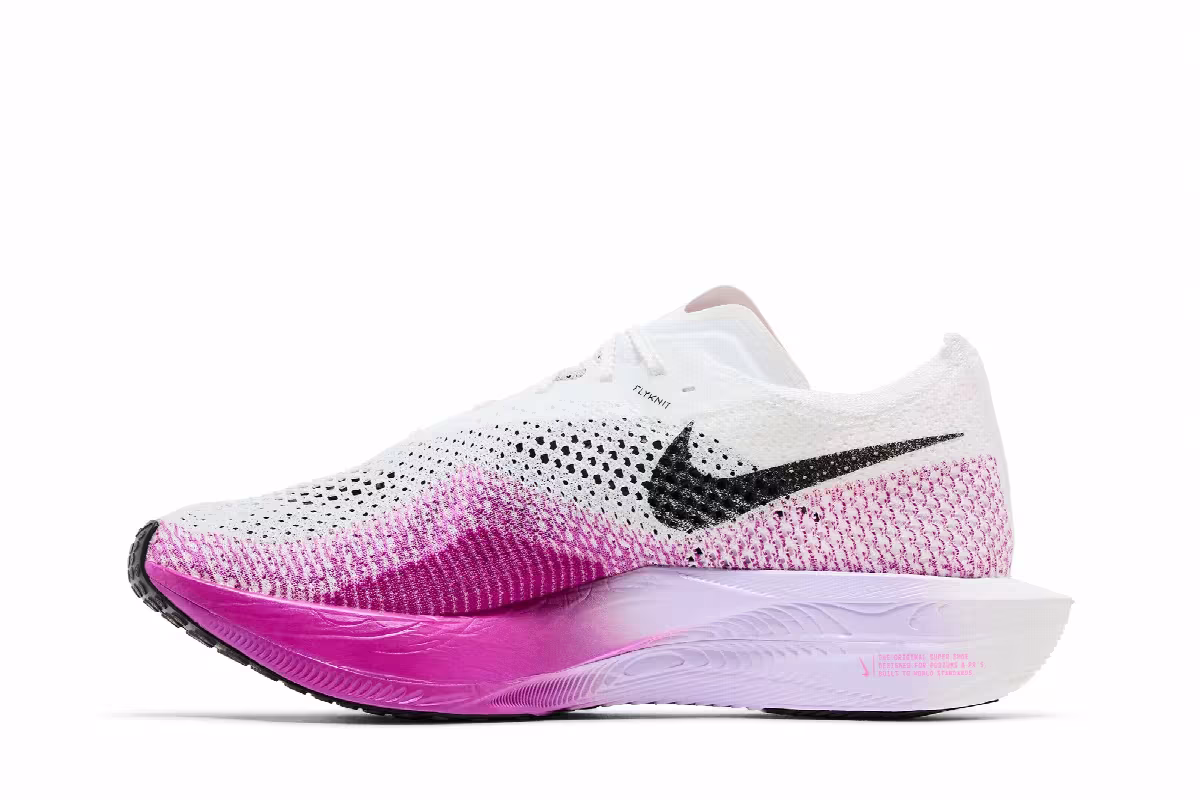 Nike ZoomX VaporFly Next% 3 White Vivid Purple, view 4