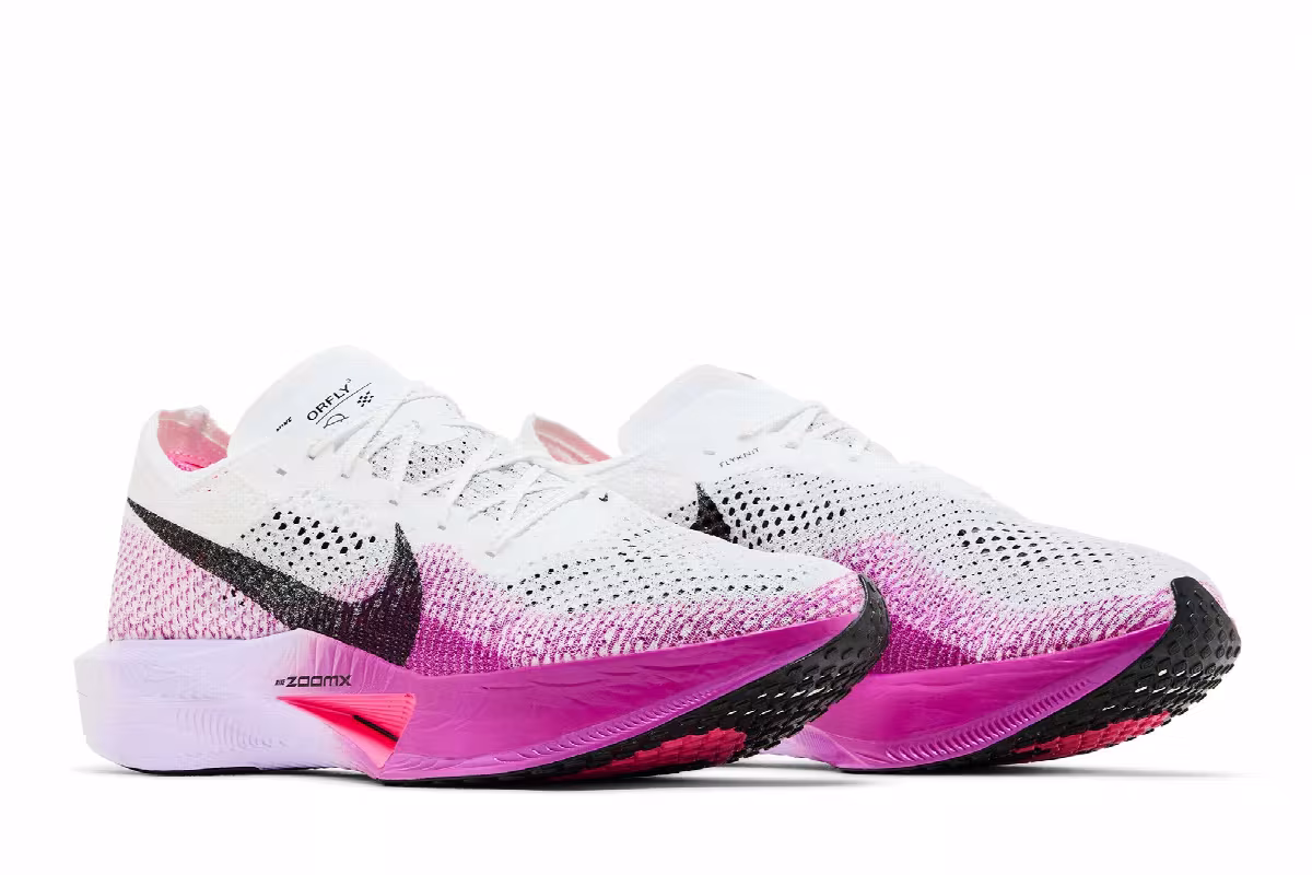 Nike ZoomX VaporFly Next% 3 White Vivid Purple, view 9