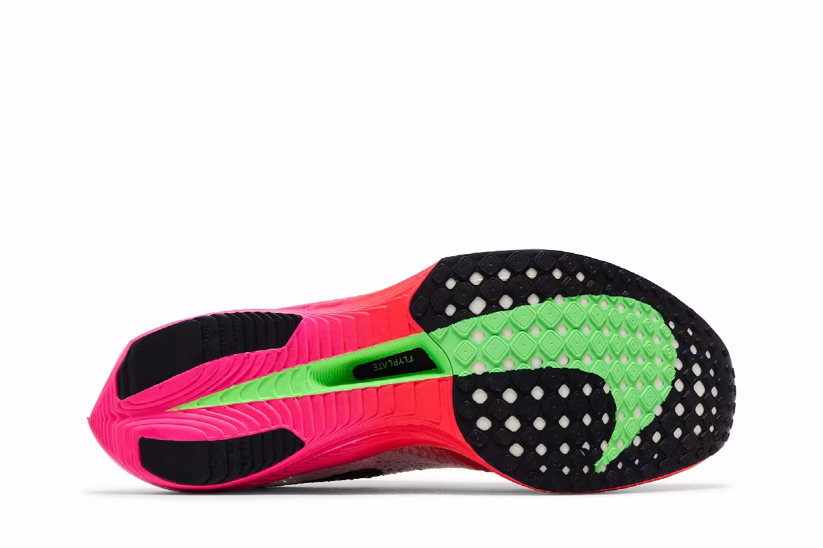 Nike Women's ZoomX VaporFly Next% 3 White Crimson Pink, view 5