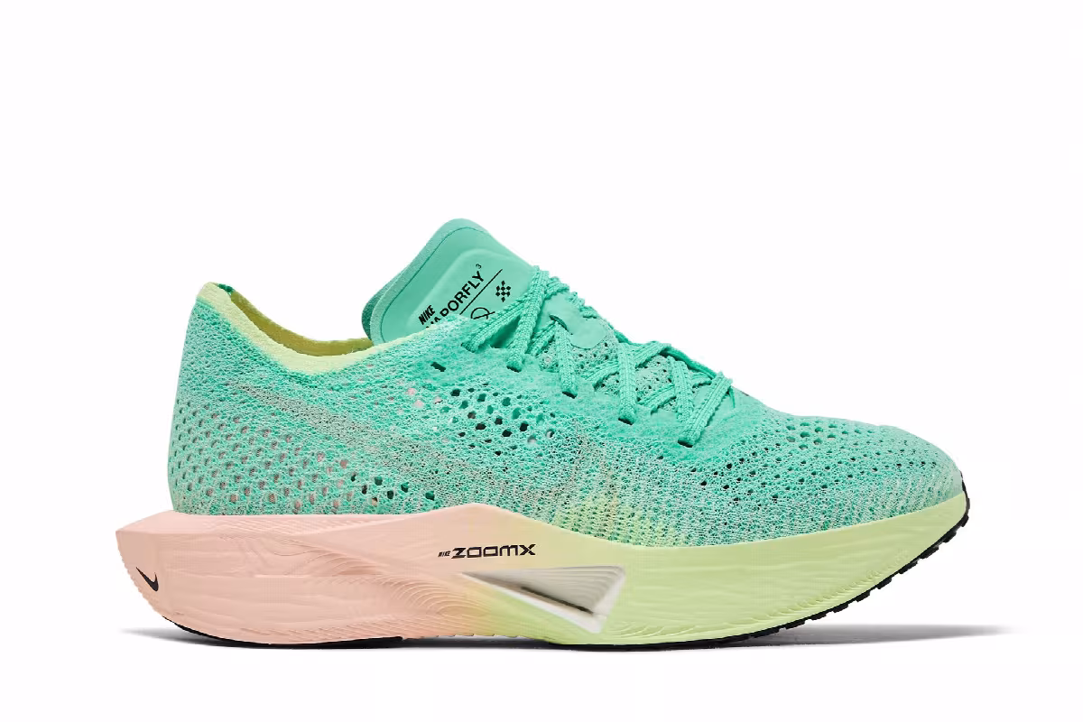 Nike Women's ZoomX VaporFly Next% 3 Mint Foam Sunset Tint, view 2