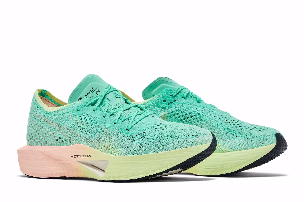 Nike Women's ZoomX VaporFly Next% 3 Mint Foam Sunset Tint, view 9