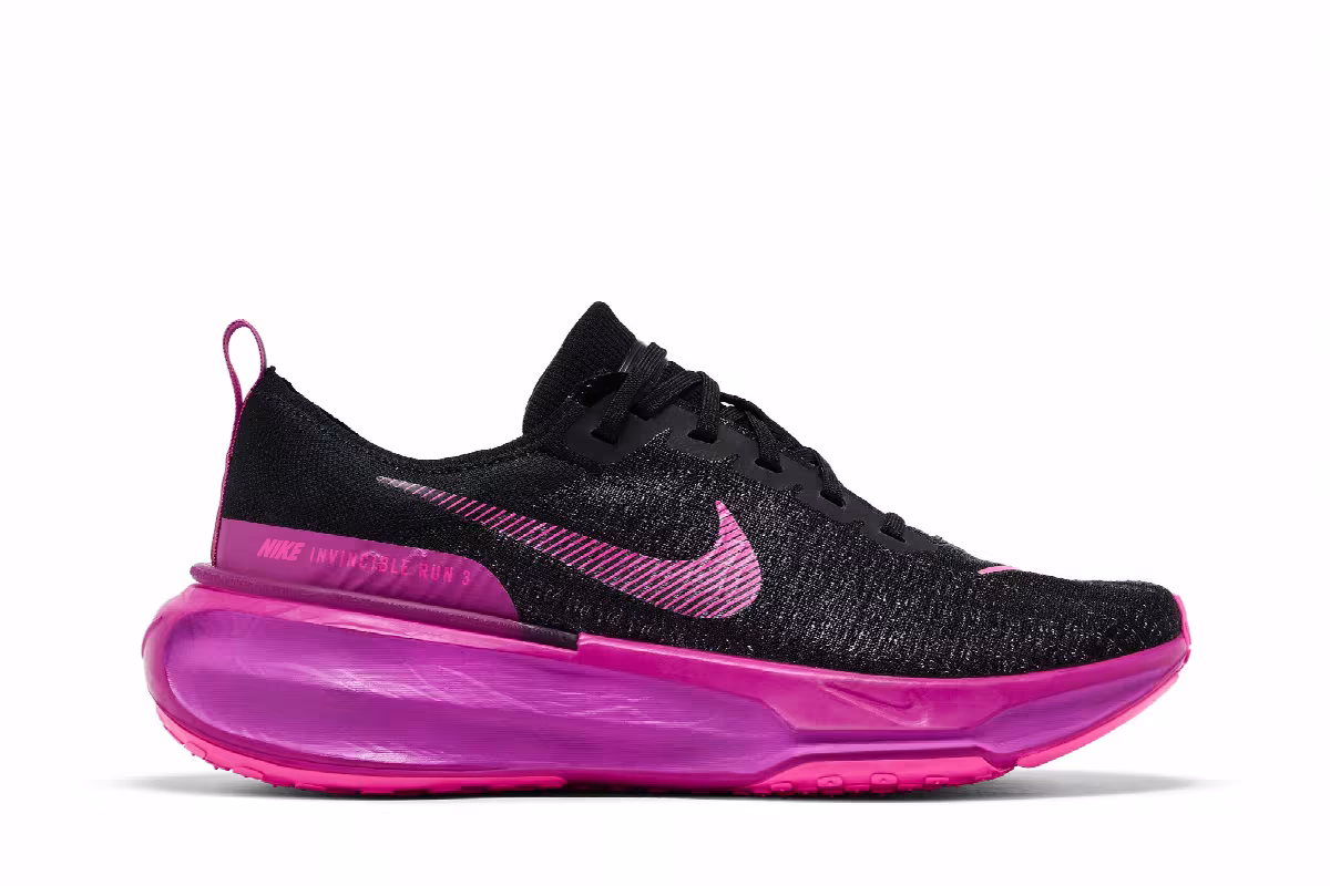 Nike ZoomX Invincible Run Flyknit 3 Black Vivid Grape, view 2