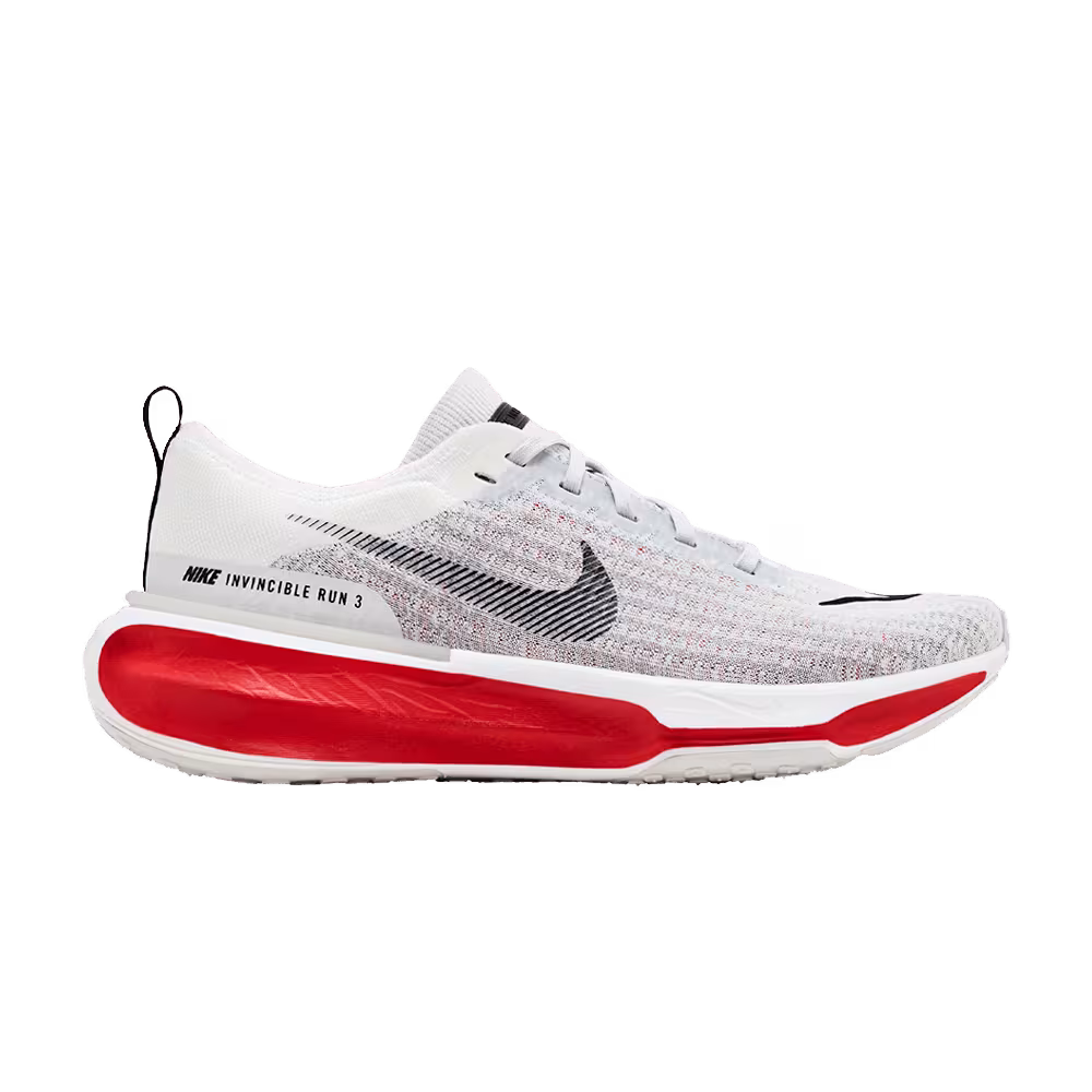 Nike ZoomX Invincible Run Flyknit 3 Cement Grey Fire Red