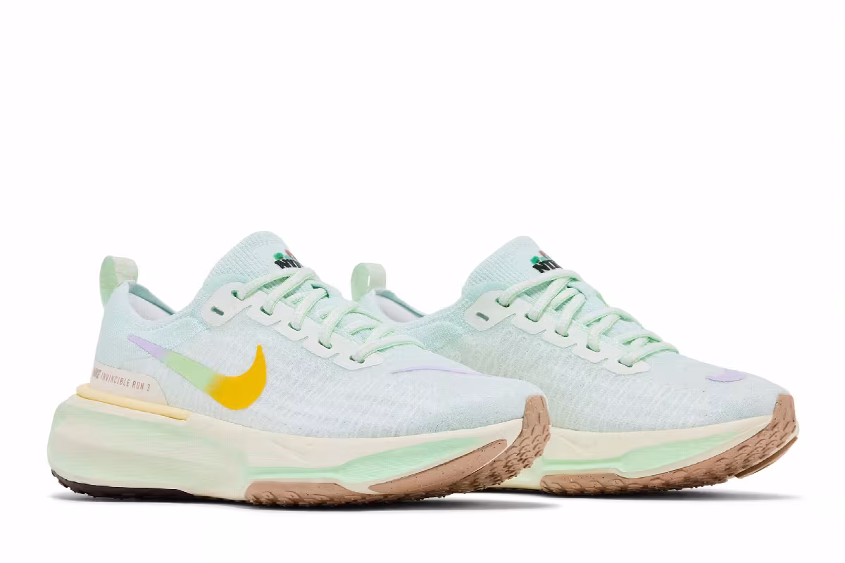 Nike Women's ZoomX Invincible 3 Barely Green Violet Mist, view 9