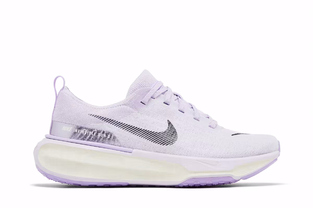 Nike Women's ZoomX Invincible 3 Barely Grape Black, view 2