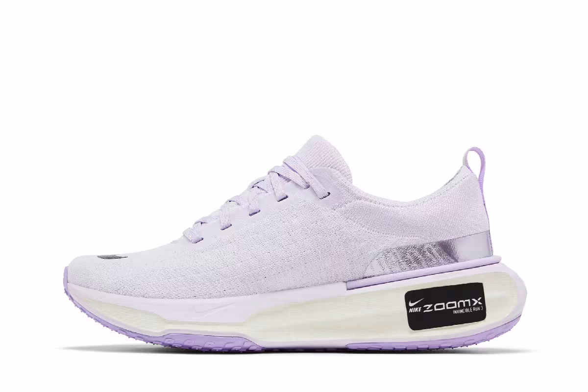 Nike Women's ZoomX Invincible 3 Barely Grape Black, view 4
