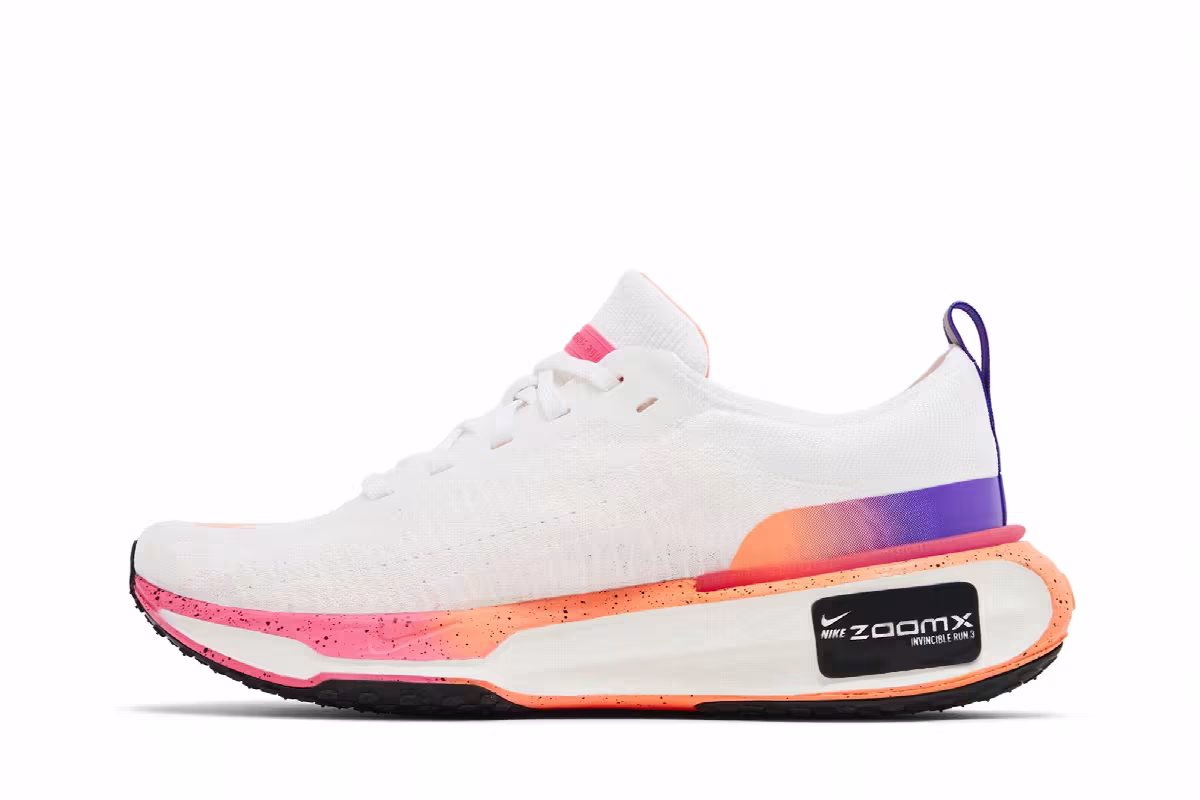 Nike Women's ZoomX Invincible Run Flyknit 3 White Mango Pink, view 4