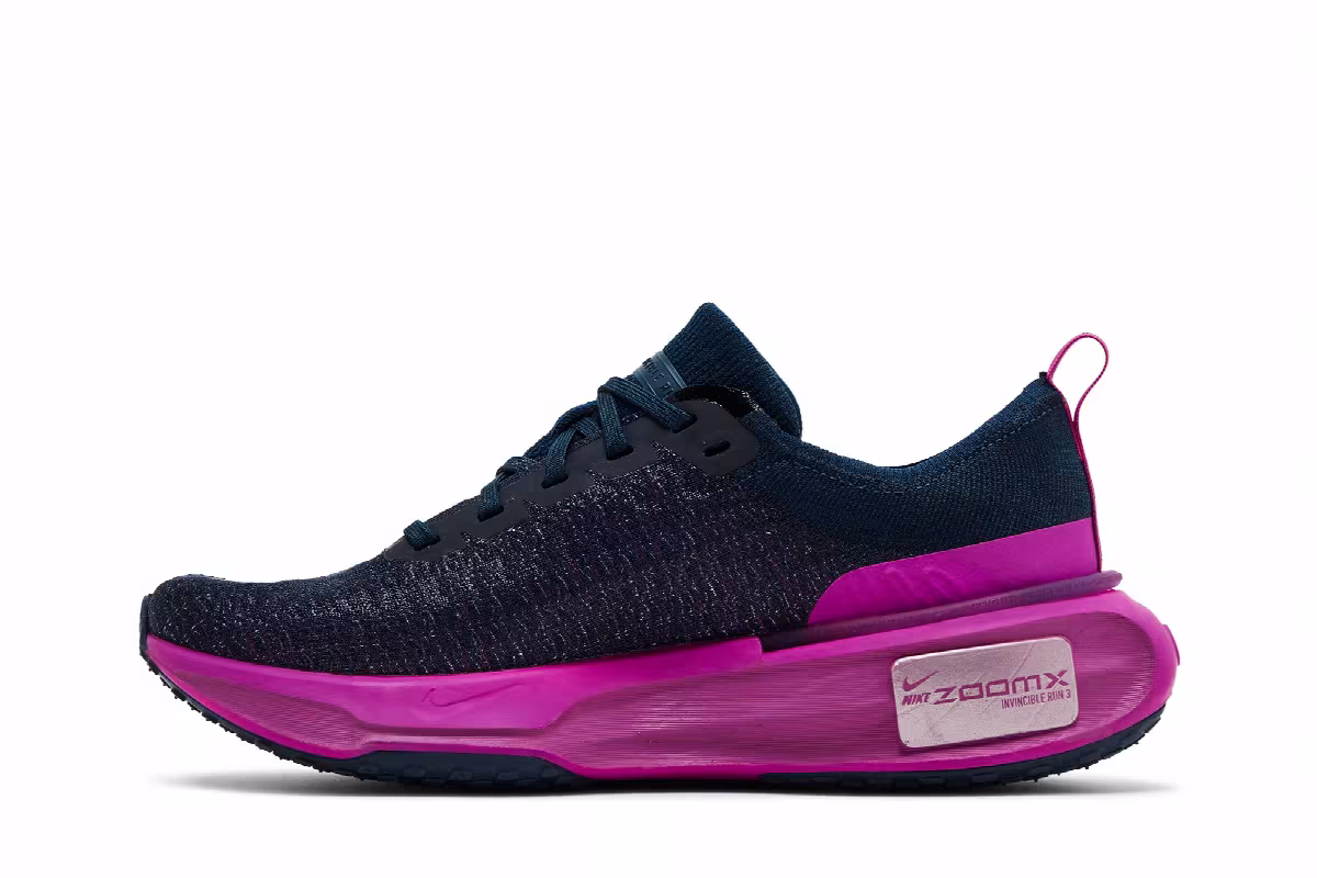 Nike Women's ZoomX Invincible 3 Armory Navy Vivid Grape, view 4