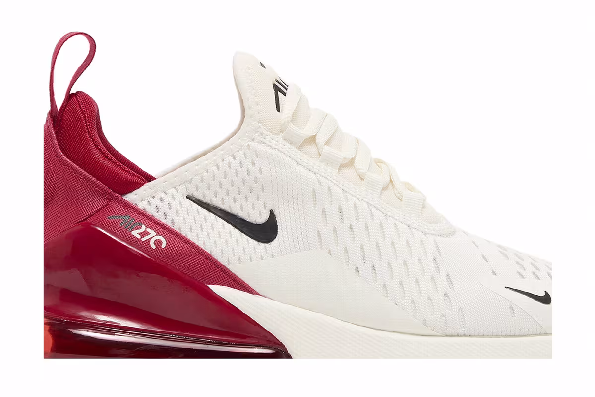 Nike Women's Air Max 270 Sail Gym Red, view 3