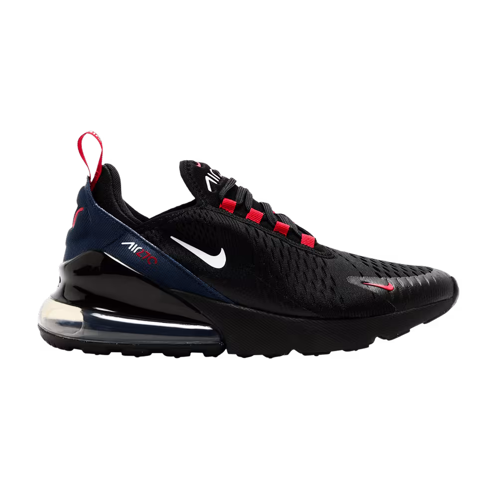 Nike Air Max 270 GS Black Midnight Navy Red