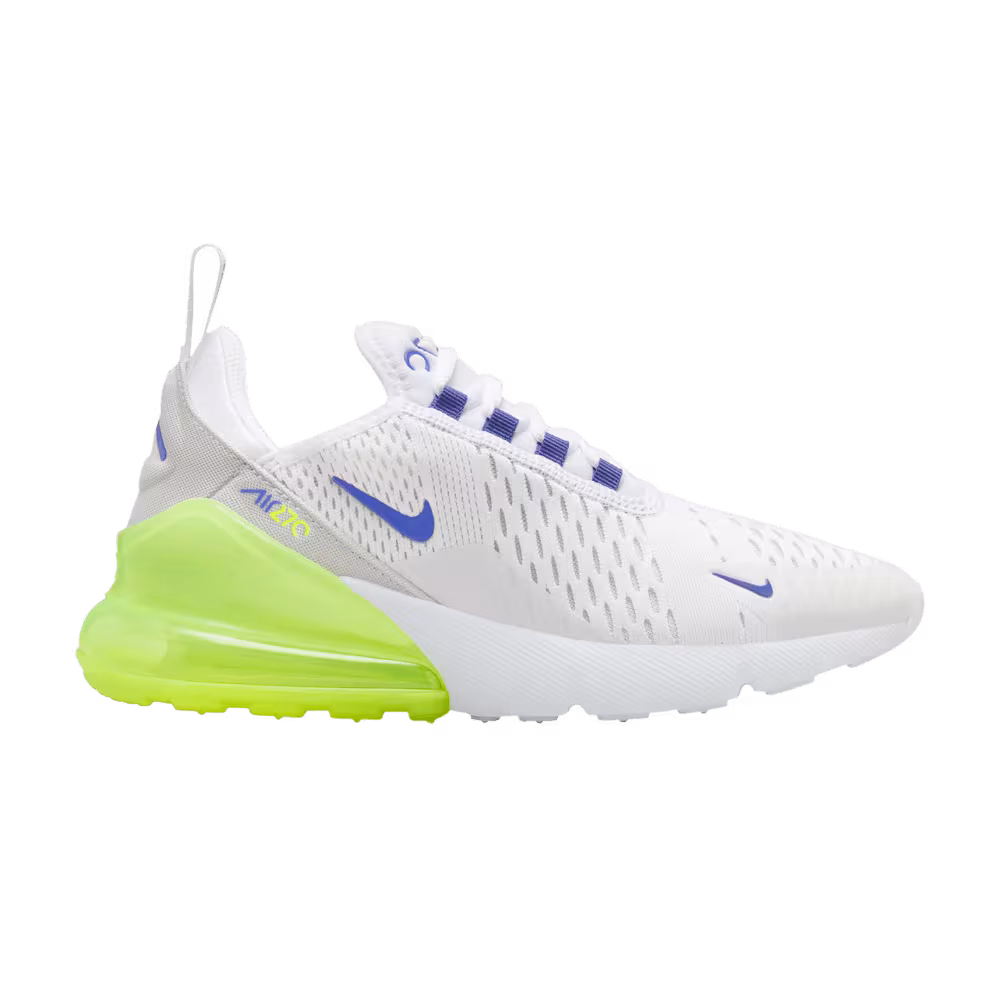 Nike Air Max 270 GS White Volt Blue