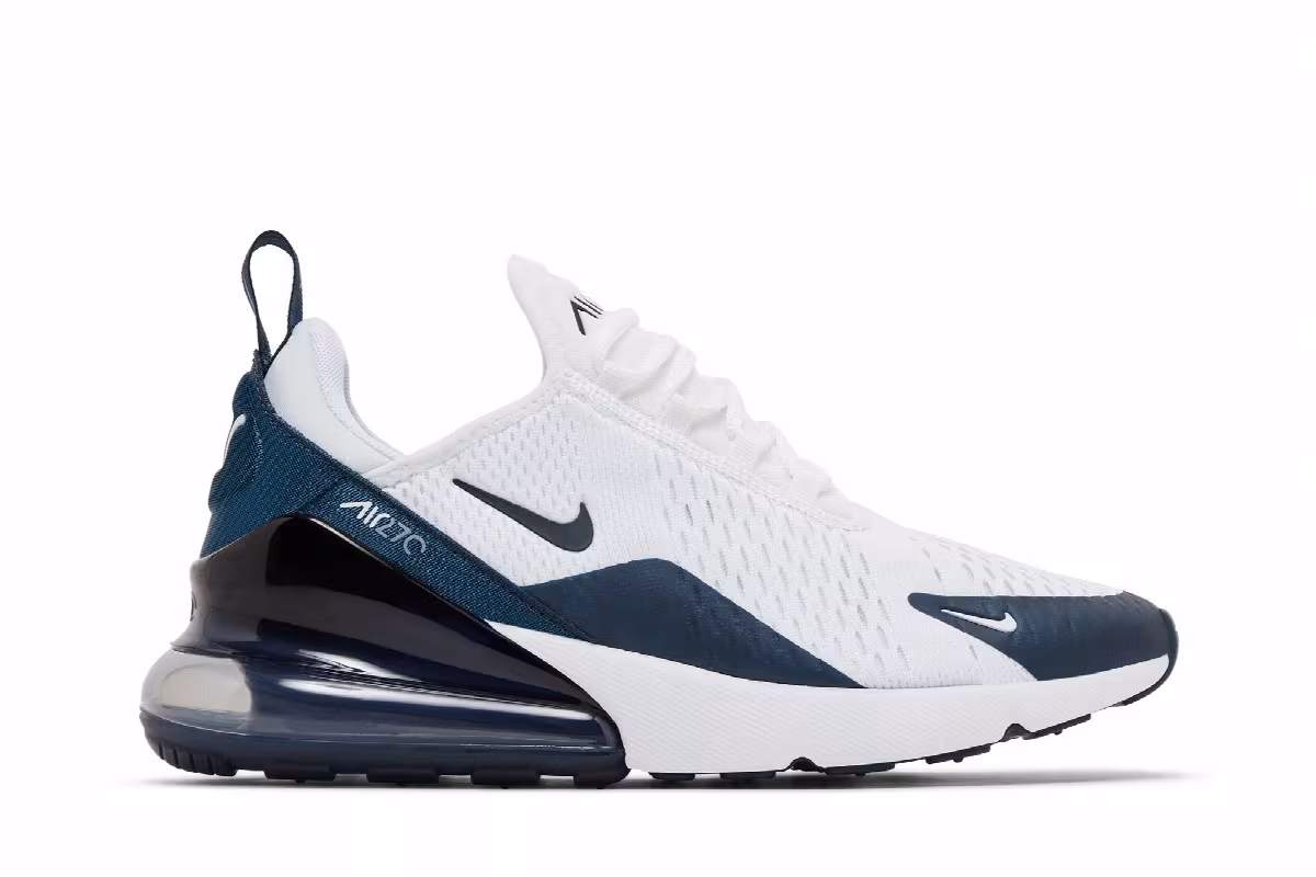 Nike Women's Air Max 270 White Armory Navy, view 2