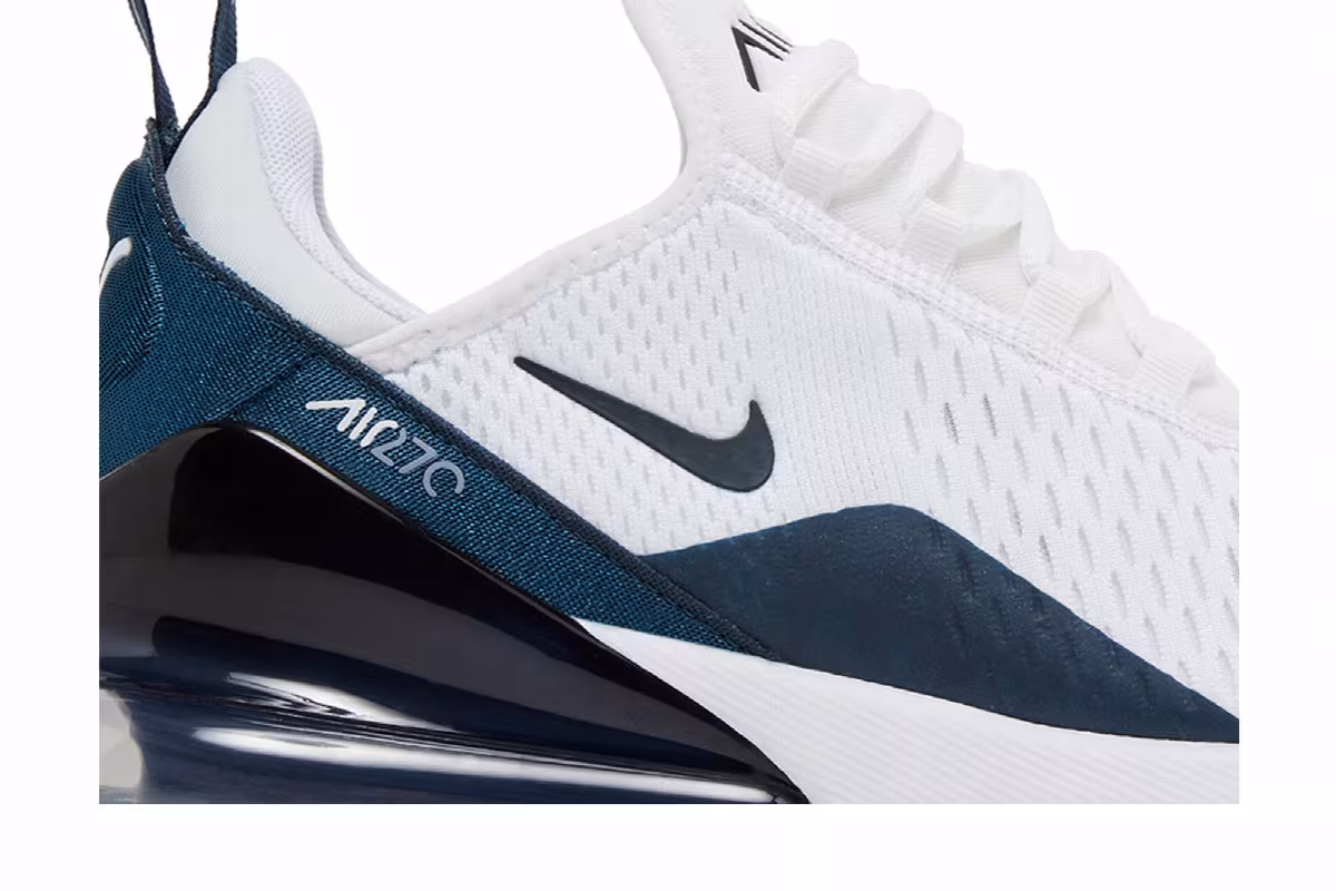 Nike Women's Air Max 270 White Armory Navy, view 3