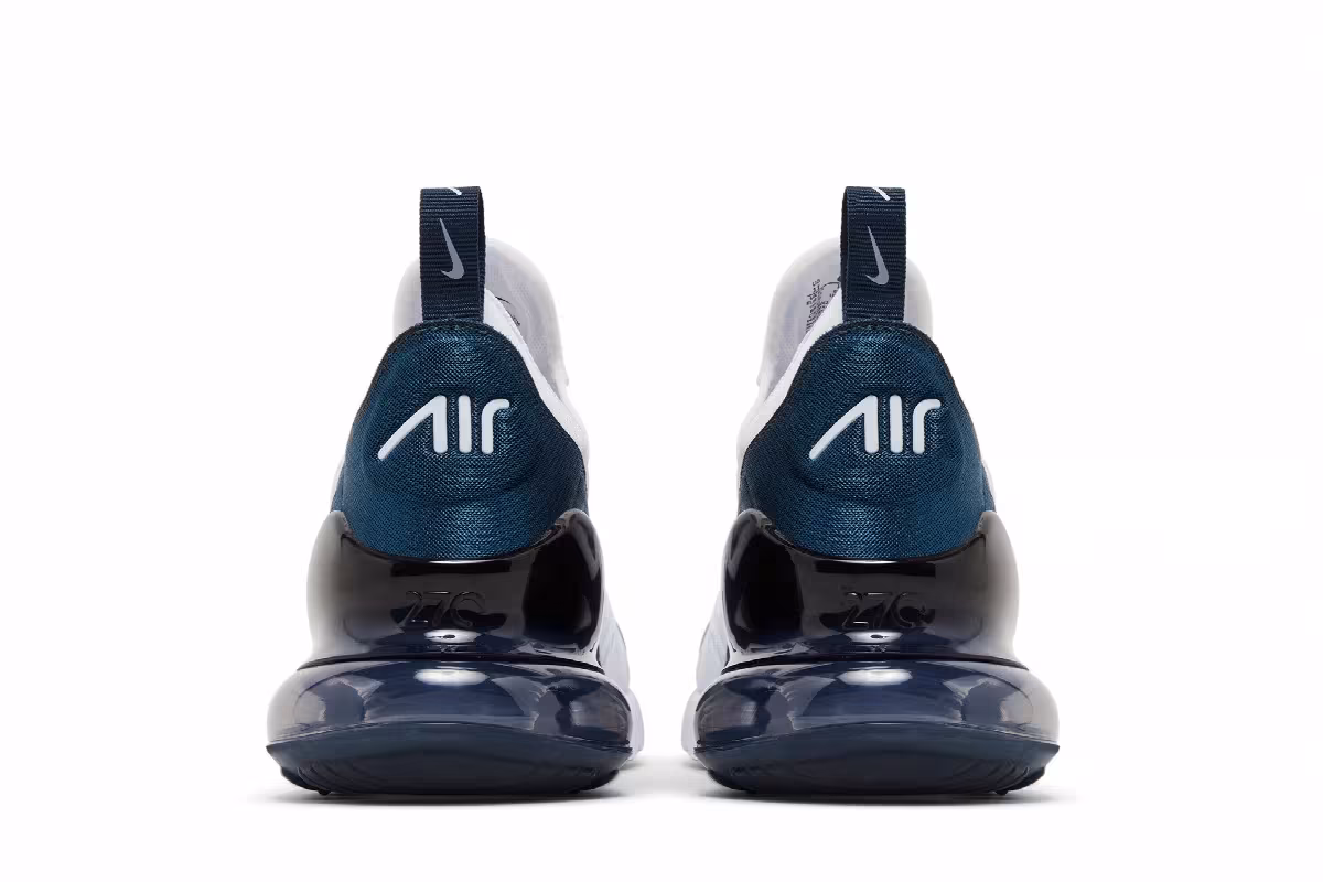 Nike Women's Air Max 270 White Armory Navy, view 7