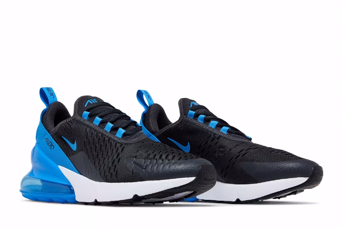 Nike Air Max 270 GS Anthracite Light Photo Blue, view 9