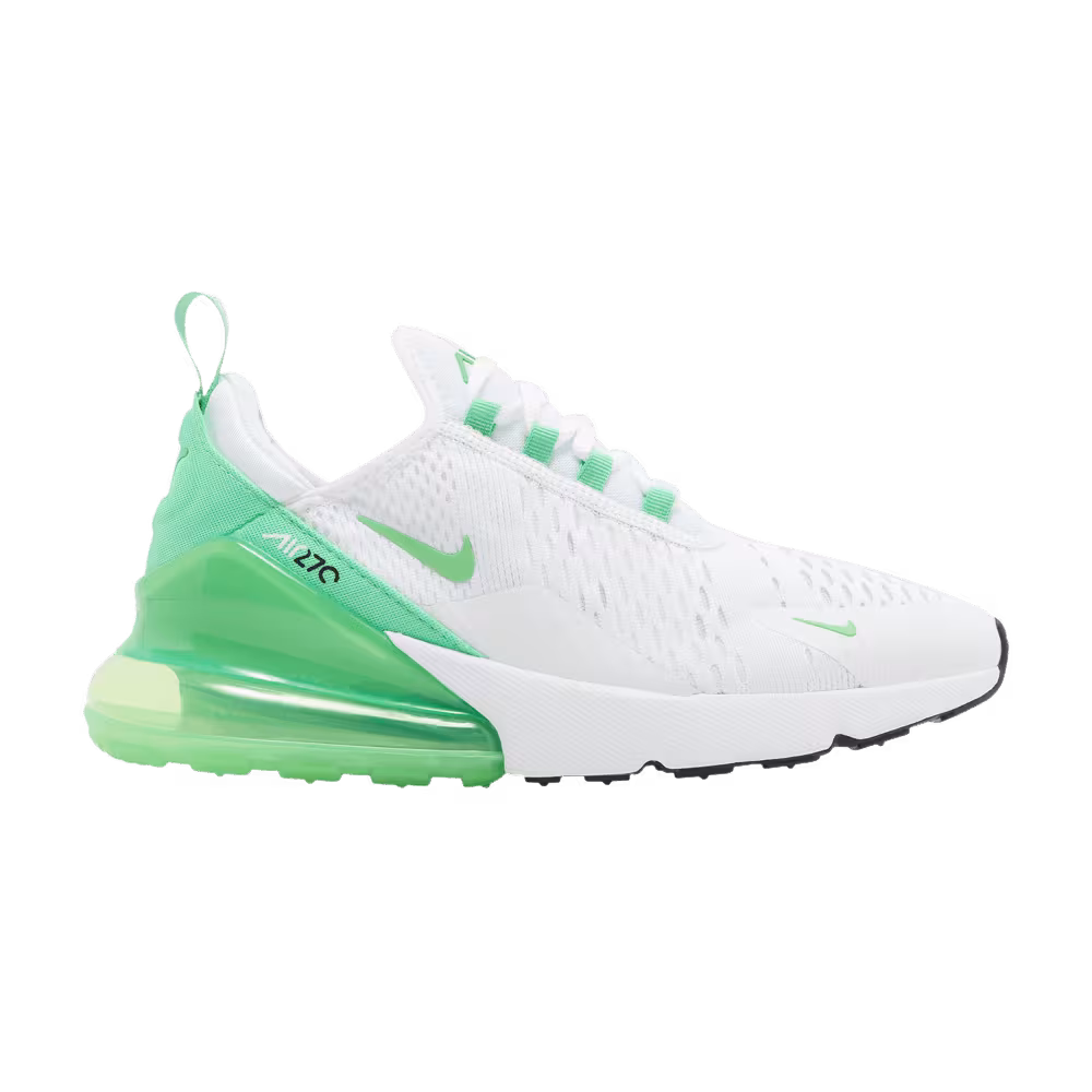 Nike Women's Air Max 270 White Green Shock