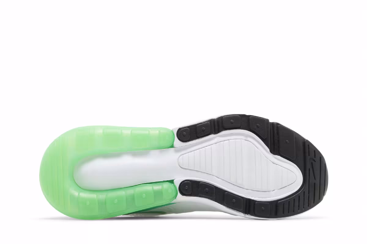 Nike Women's Air Max 270 White Green Shock, view 5