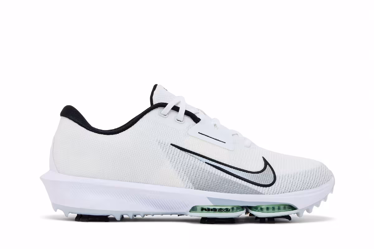 Nike Air Zoom Infinity Tour 2 Golf White Black Vapor Green, view 2