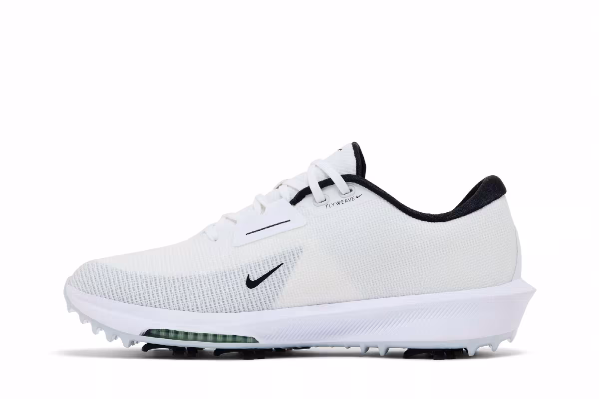 Nike Air Zoom Infinity Tour 2 Golf White Black Vapor Green, view 4