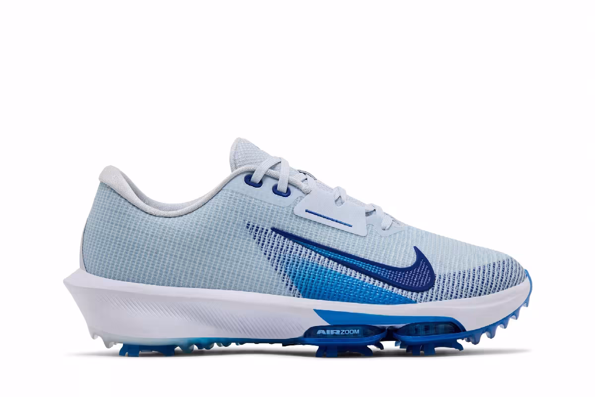 Nike Air Zoom Infinity Tour 2 Golf Football Grey Game Royal, view 2