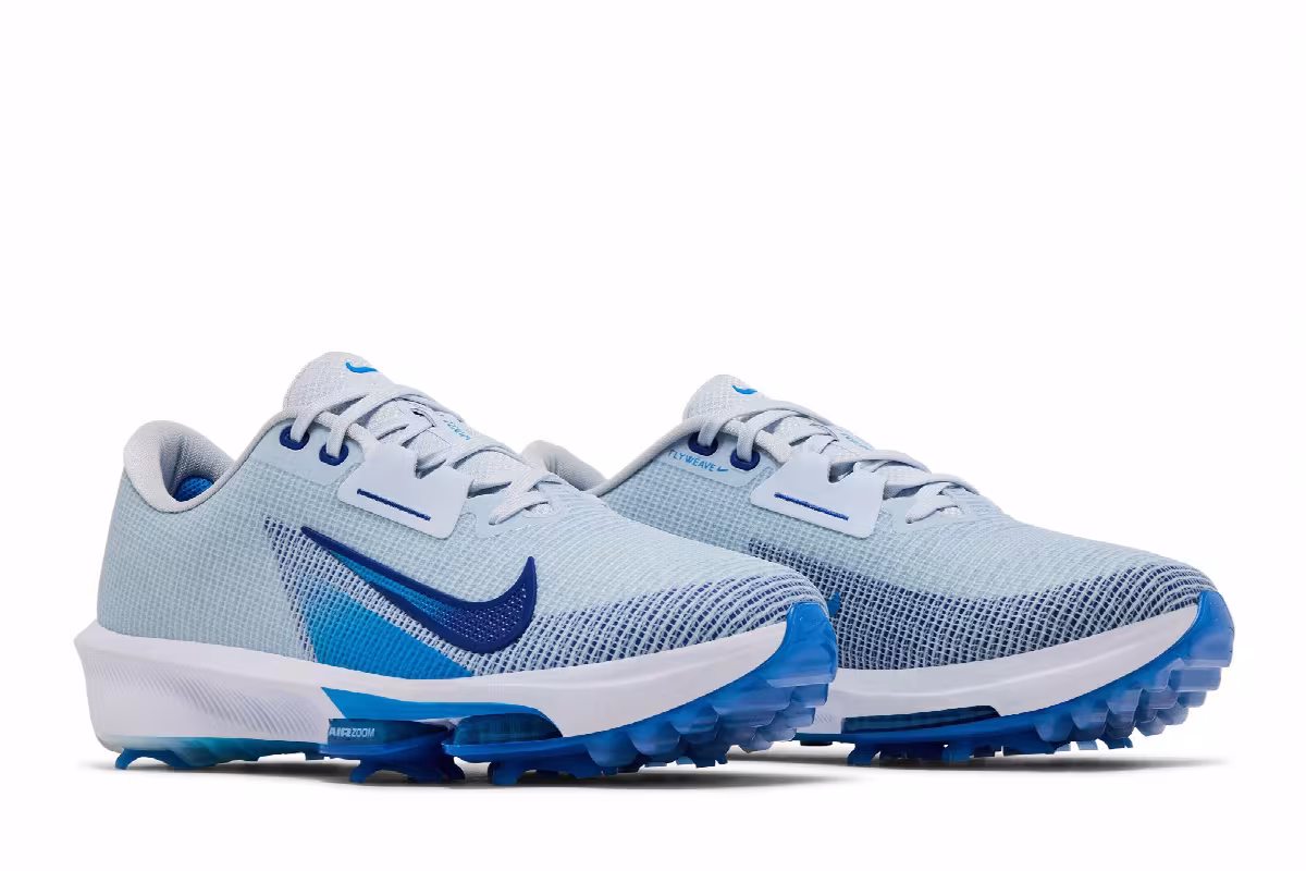 Nike Air Zoom Infinity Tour 2 Golf Football Grey Game Royal, view 9