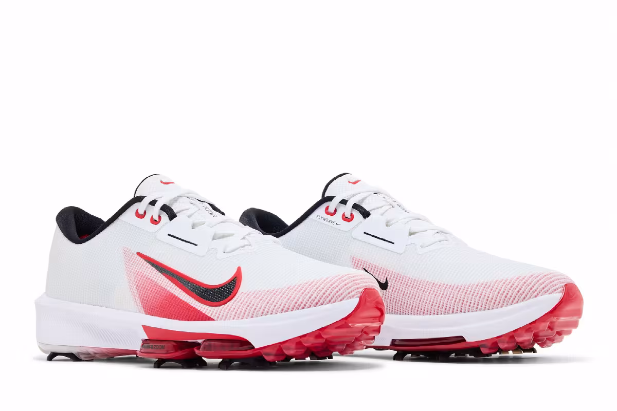 Nike Air Zoom Infinity Tour 2 Golf White University Red, view 9