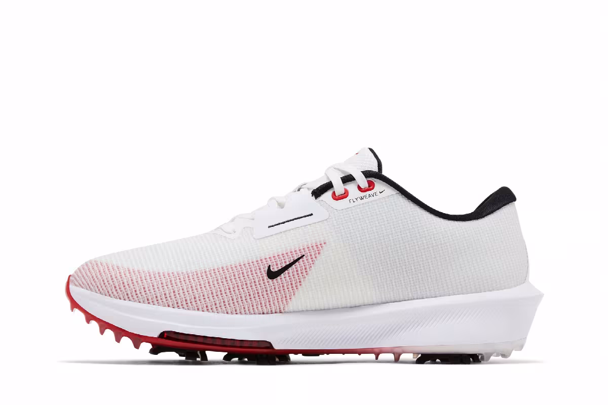 Nike Air Zoom Infinity Tour 2 Golf Wide White University Red, view 4