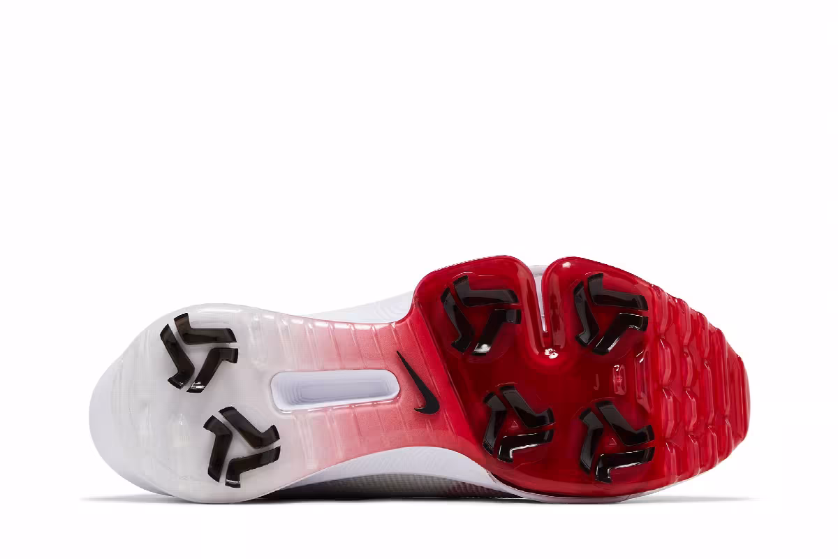 Nike Air Zoom Infinity Tour 2 Golf Wide White University Red, view 5