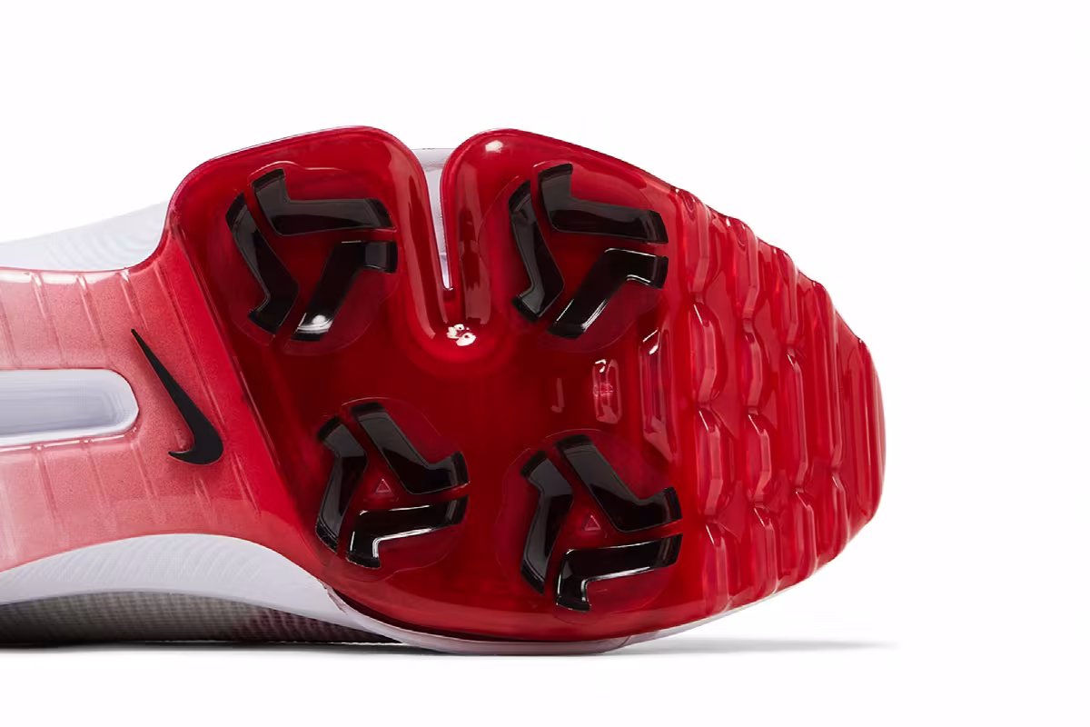 Nike Air Zoom Infinity Tour 2 Golf Wide White University Red, view 6