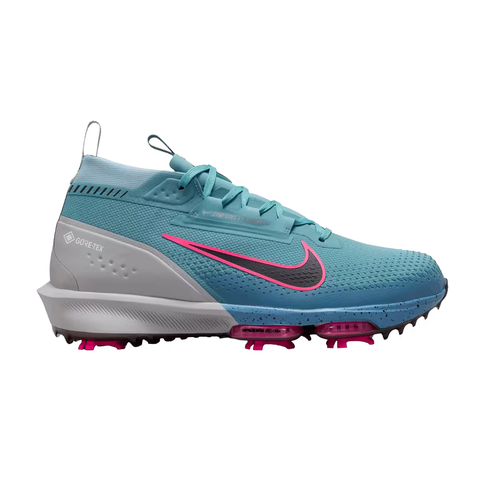Nike Air Zoom Infinity Tour 2 Golf GORE-TEX Extra Wide Denim Turquoise Hyper Pink