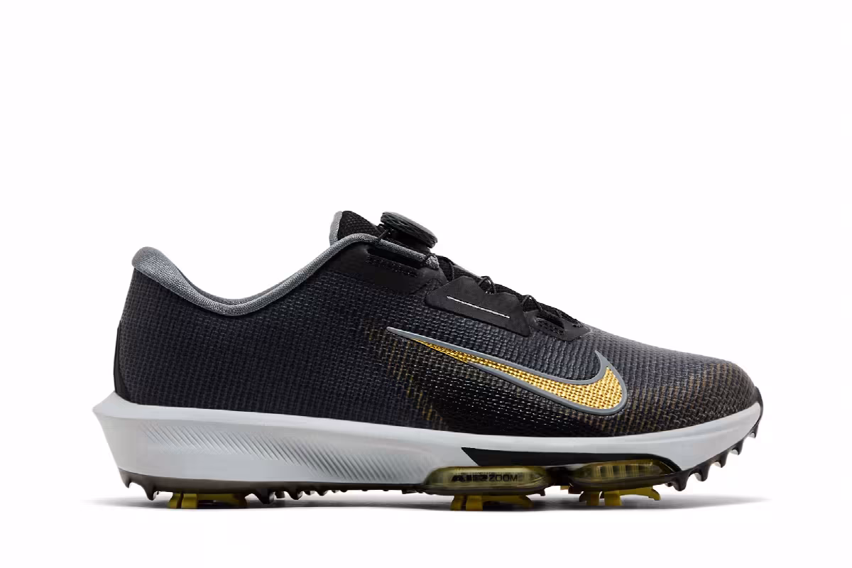 Nike Infinity Tour BOA 2 Golf Wide Black Infinite Gold, view 2