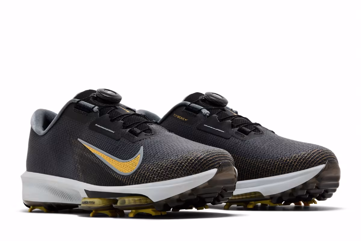 Nike Infinity Tour BOA 2 Golf Wide Black Infinite Gold, view 9
