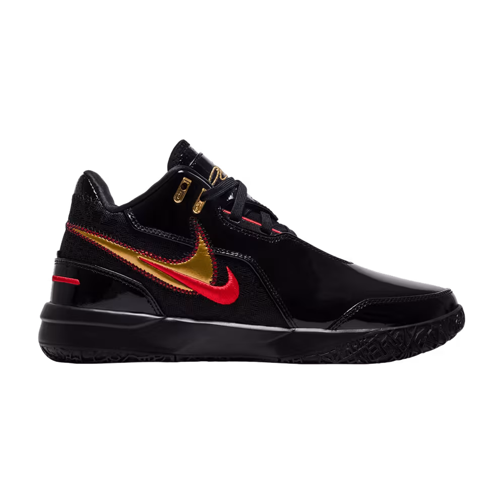 Nike Zoom LeBron NXXT Gen AMPD EP Black Metallic Gold Red