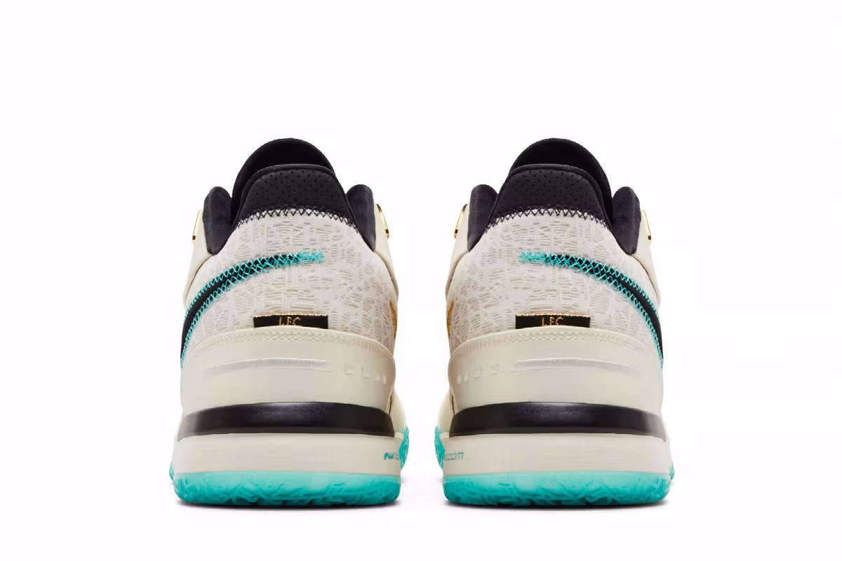 Liverpool F.C. x Nike Zoom LeBron NXXT Gen AMPD Light Orewood Washed Teal, view 7